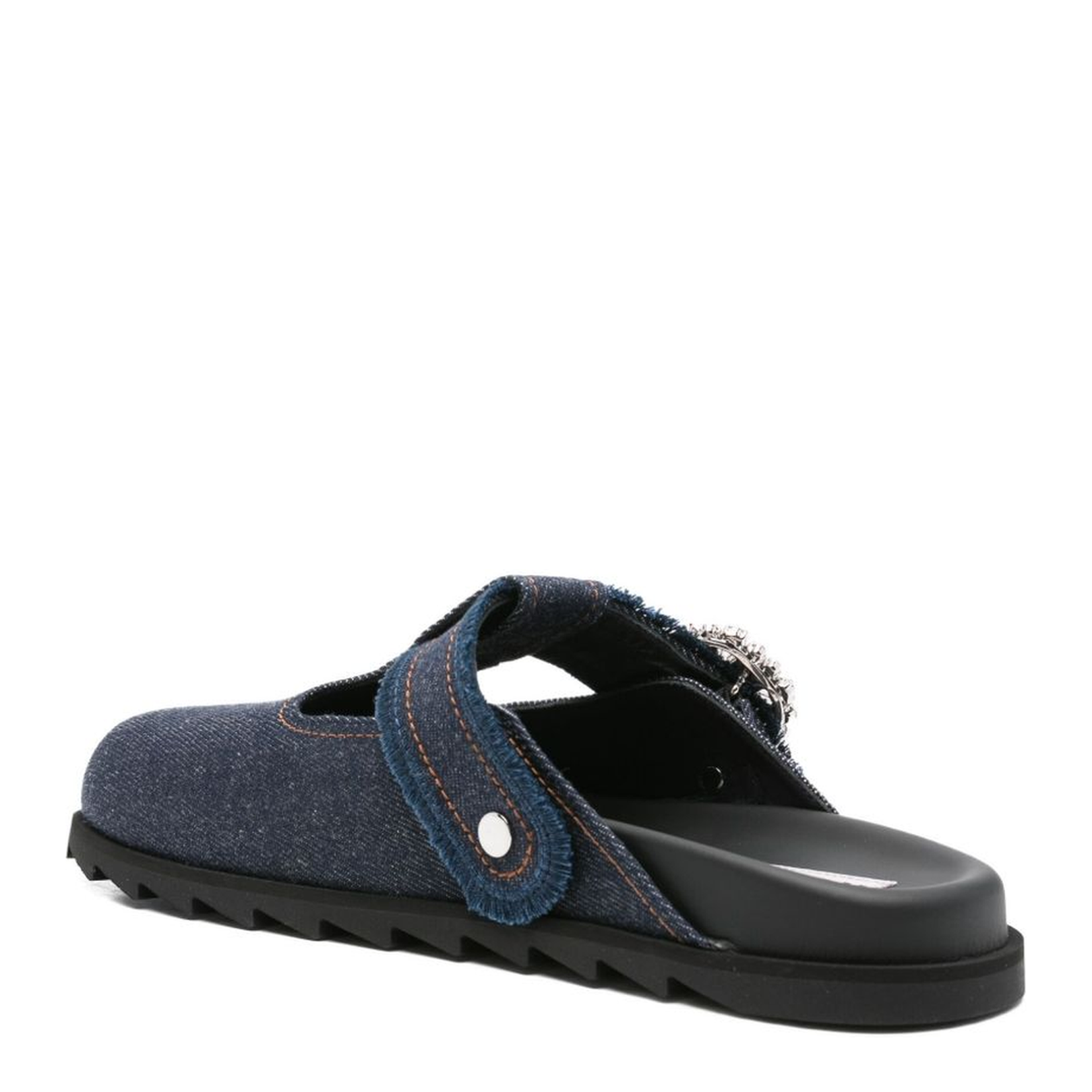 Slidy Mules in Denim