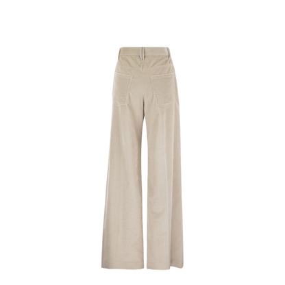 Fluid Corduroy Sartorial Track Trousers with Jewellery