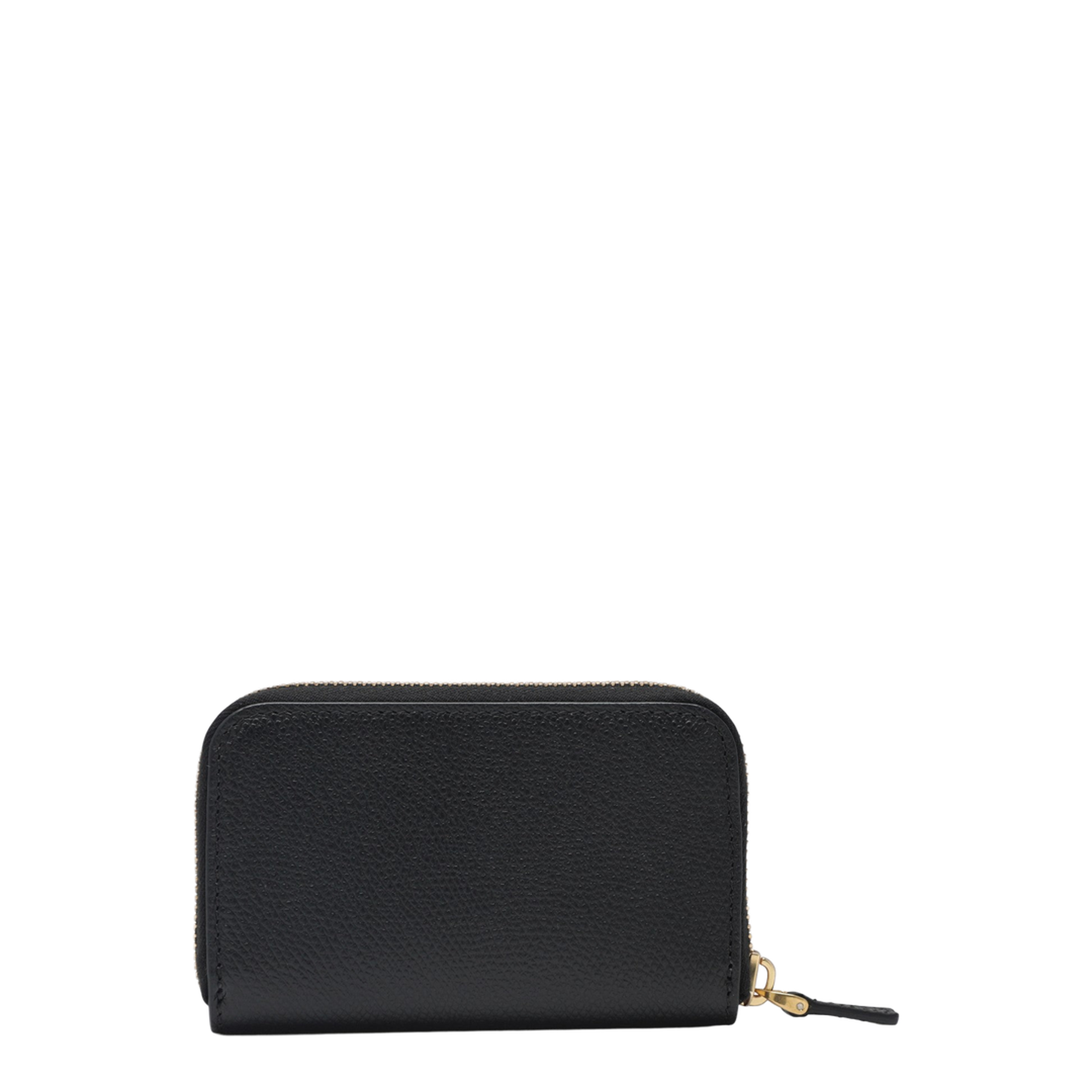 Vlogo Signature Zip Wallet Black