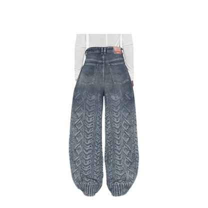 MAYFEYR - Diesel - Navy Blue Wide Leg Jeans - A24993007EV01