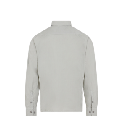 MAYFEYR - C.P. Company - Beige Cotton Long Sleeve Shirt - 20CMSH229A005328G904