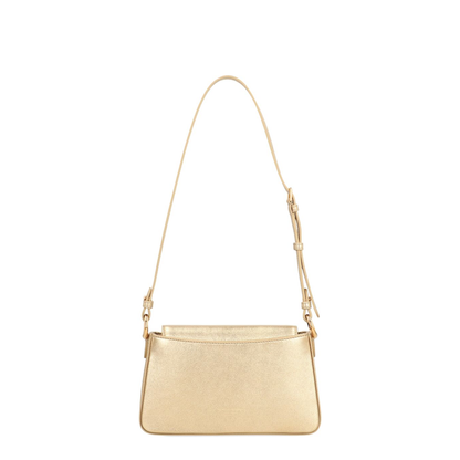 Laminated Calfskin Phone Bag - Gold