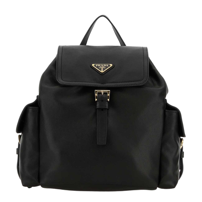 Black Leather Backpack