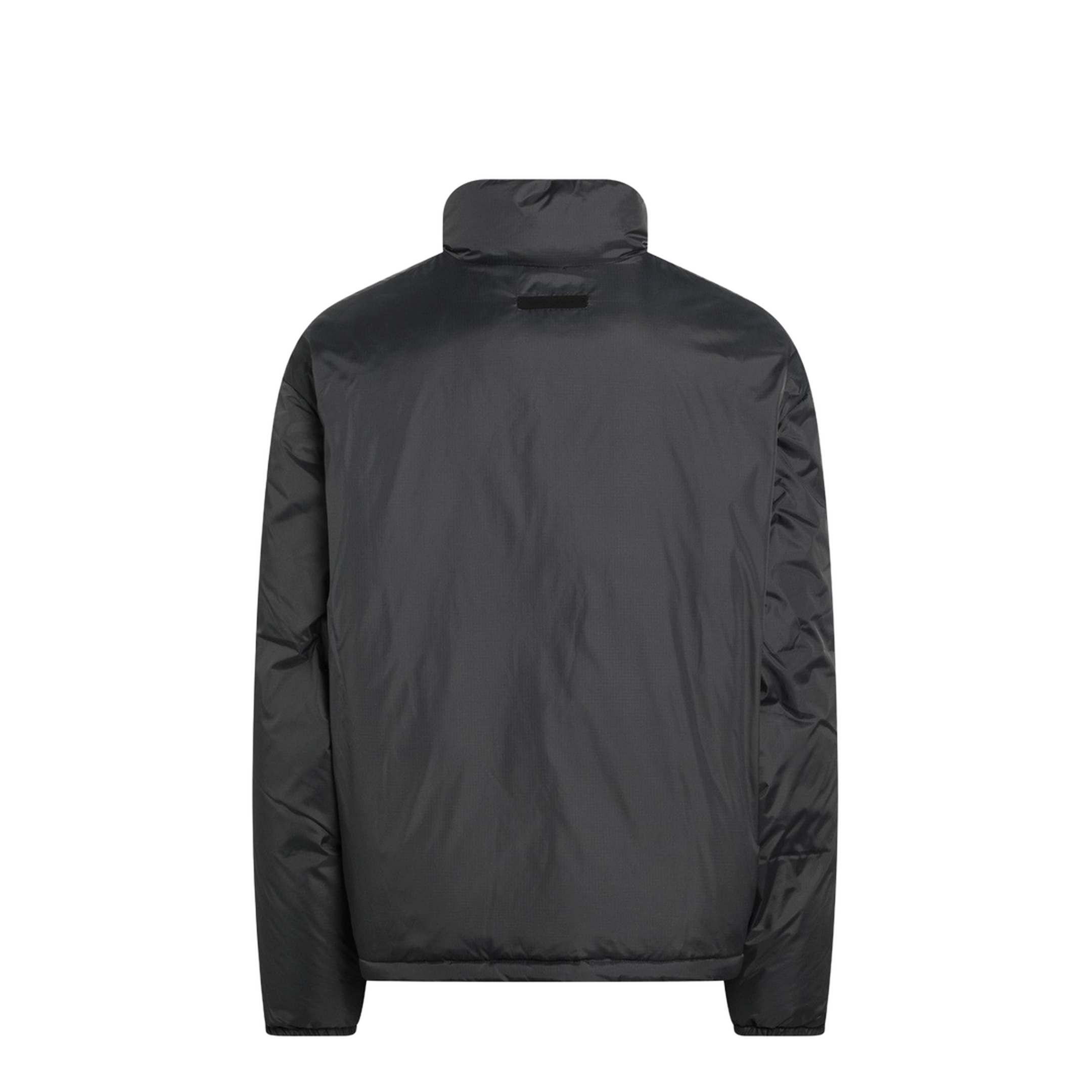 Grey Padded Ripstop Nylon Jacket