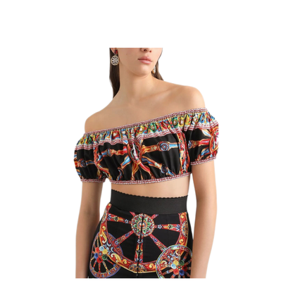 MAYFEYR - Dolce & Gabbana - Top In Popeline Stampato - F755RTGDDTFS9000
