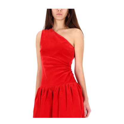 One-Shoulder Mini Dress Bloomer Effect