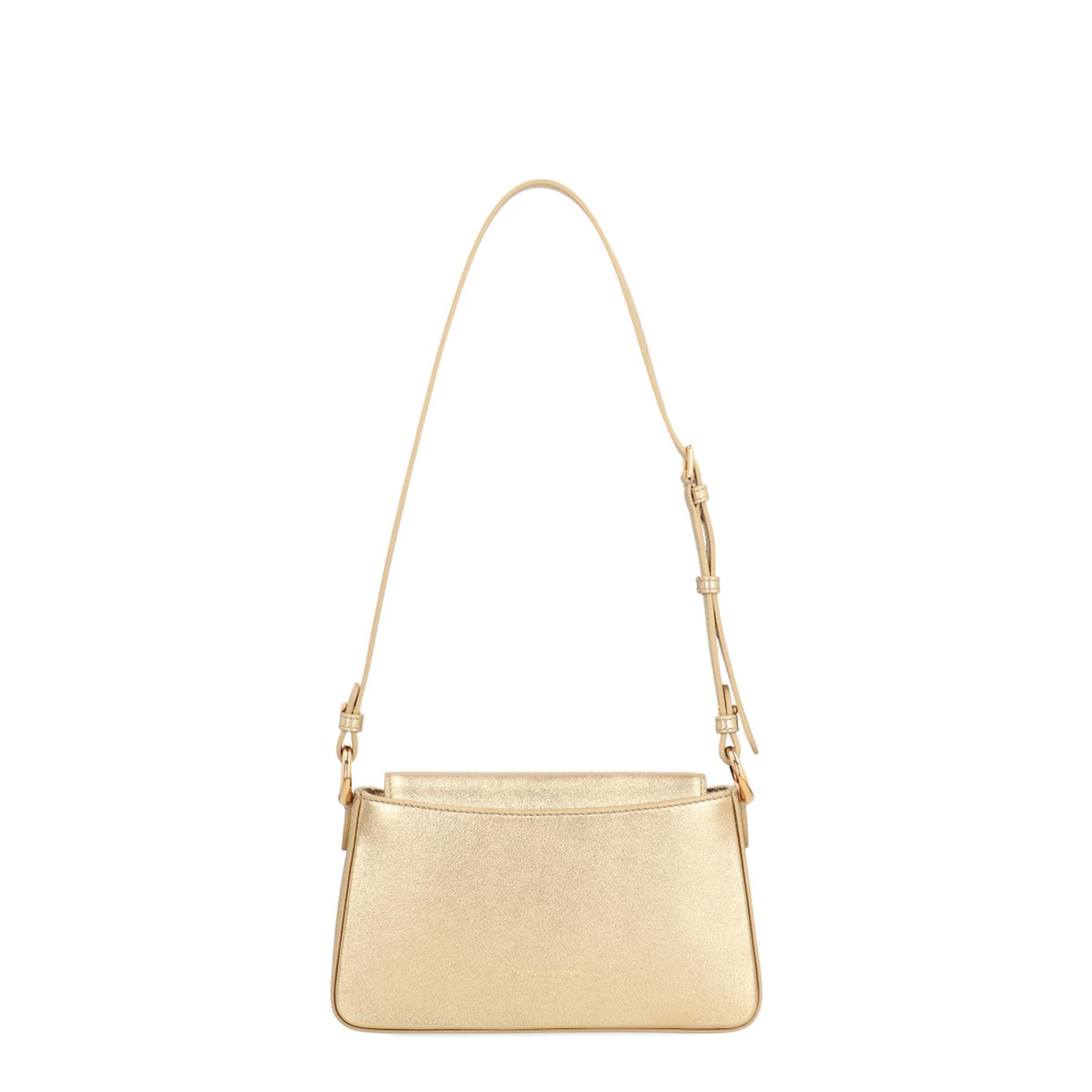 Laminated Calfskin Phone Bag - Gold