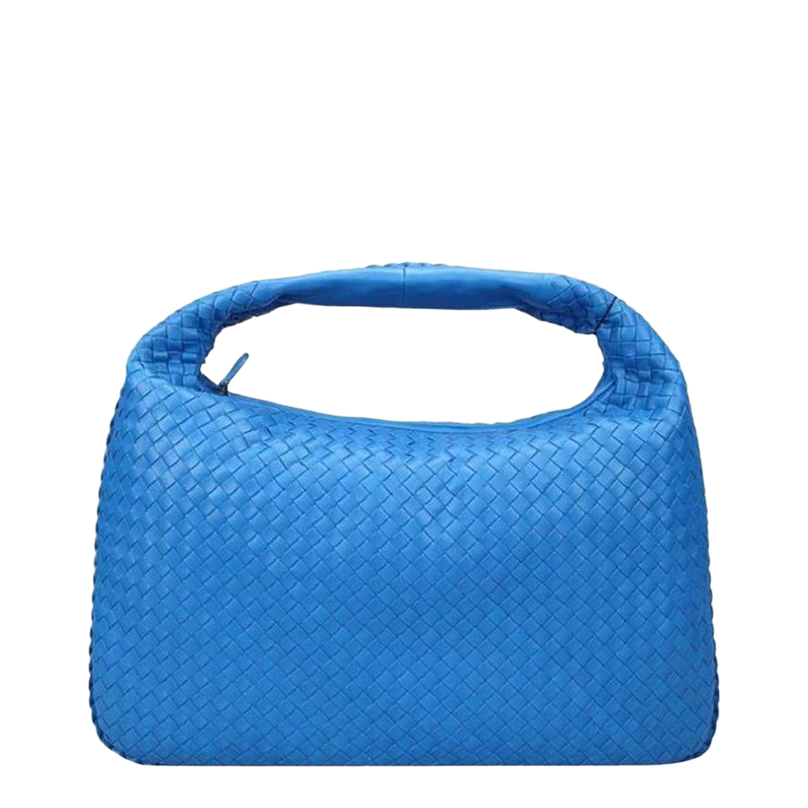 Intrecciato Small Leather Handbags - Blue