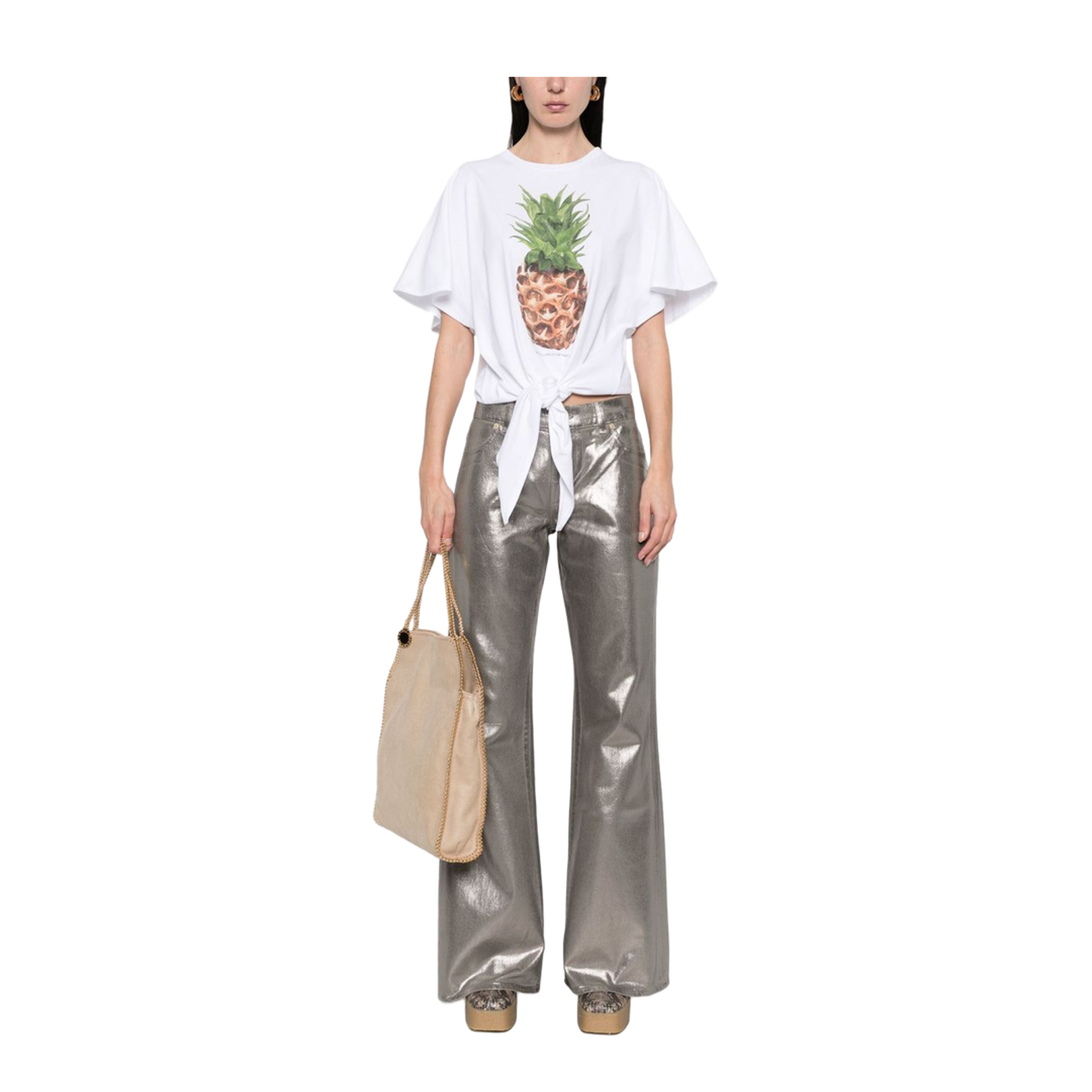 Graphic Print White Top