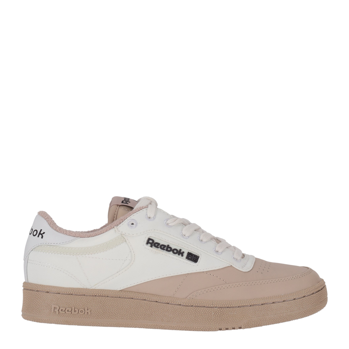 MAYFEYR - REEBOOK - Off White X Logo Patch Leather Sneakers - RMIA011C99FAB0026144