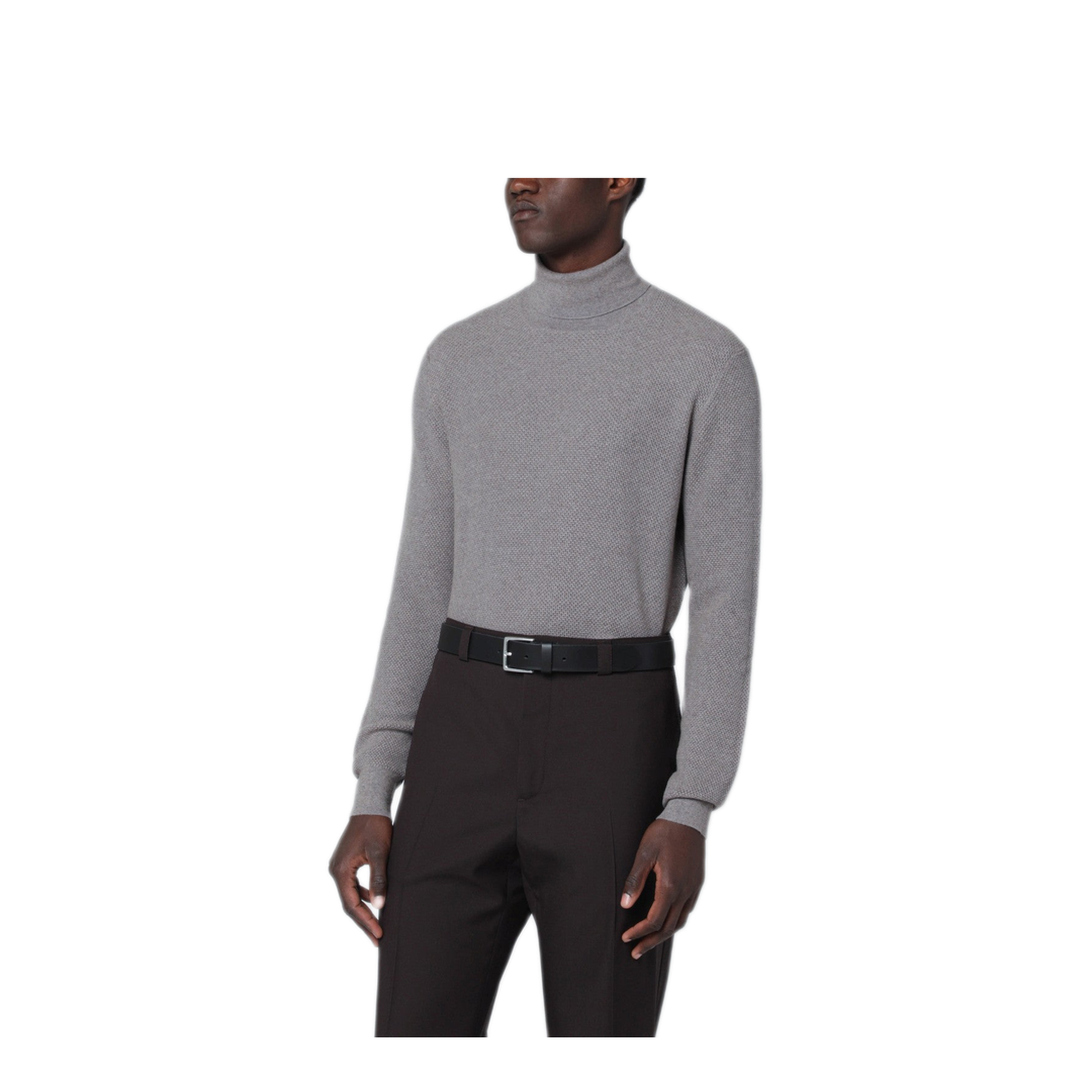 MAYFEYR - Tagliatore - Beige Wool Turtleneck Sweater - DAKOTAGSI25-01140