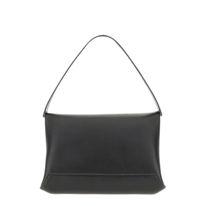 Chain Pouch Nappa Leather Shoulder Bag - Black