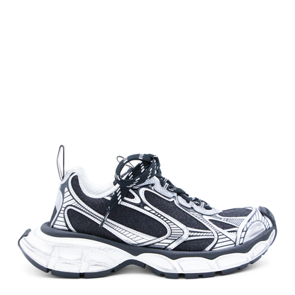 3XL Sneakers in Black and Silver with Glitter