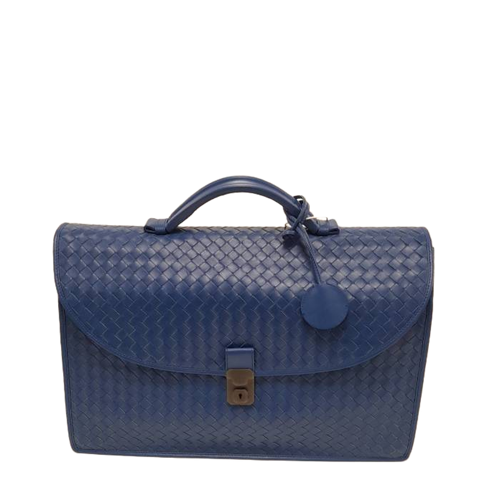 Woven Design Flap Top Handle Bag