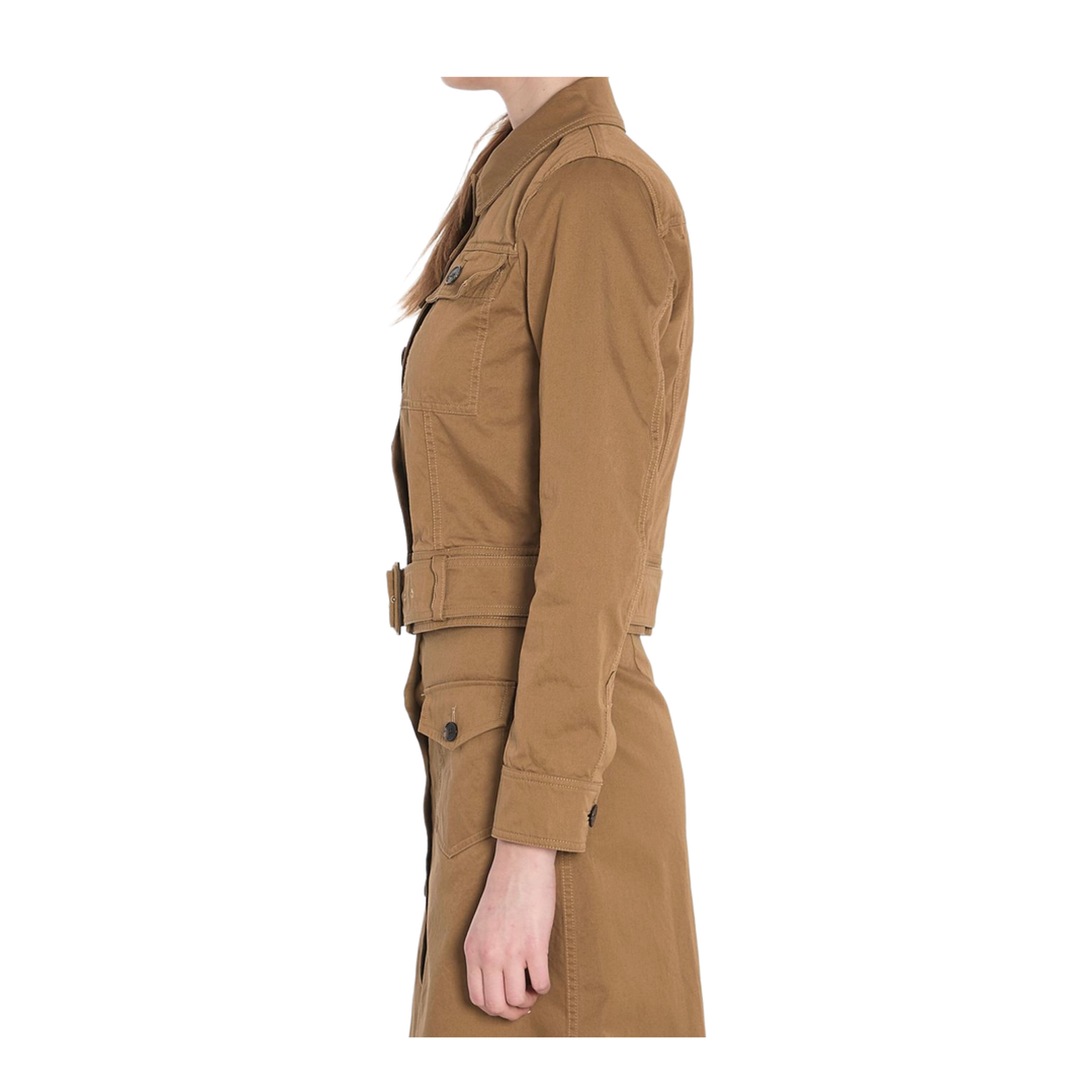 Brown Front Button Jacket