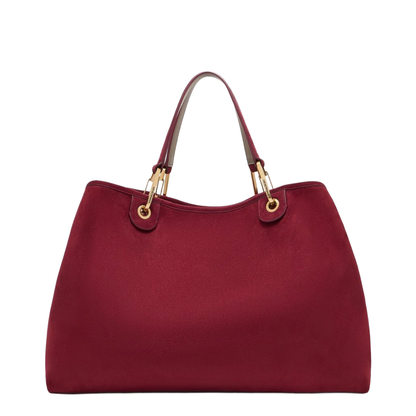 Faux Suede Large Shopper Bag