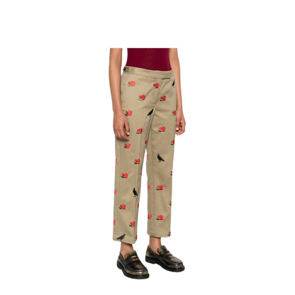 MAYFEYR - Thom Browne - Raven And Roses Cotton Trousers - FTC496EE1135275