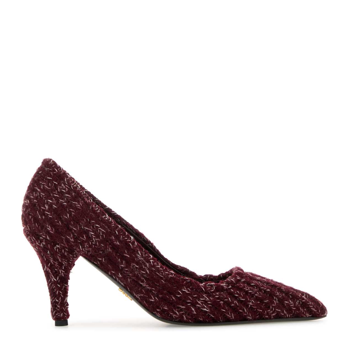 MAYFEYR - Prada - Melange Burgundy Fabric Pumps - 1I213OFA0853ZKZF0DWR