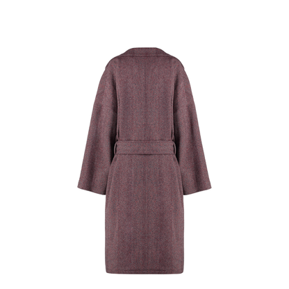 Pink Comfort Fit Long Coat