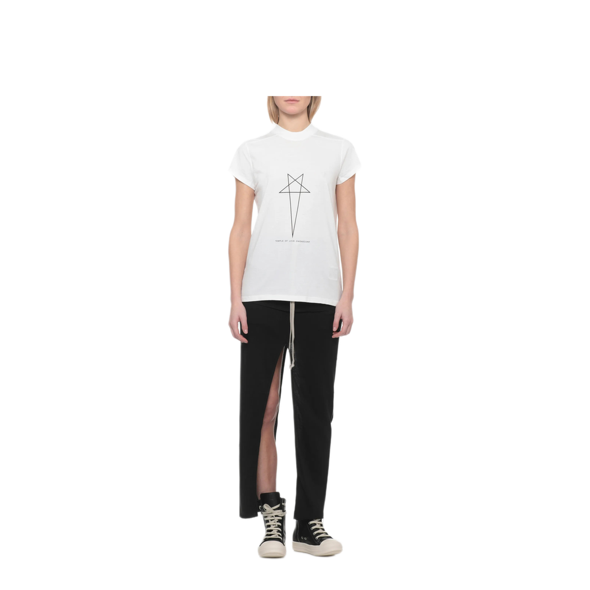 MAYFEYR - Rick Owens - Graphic Print Short Sleeve T Shirt - DS01F4208RNEP31109