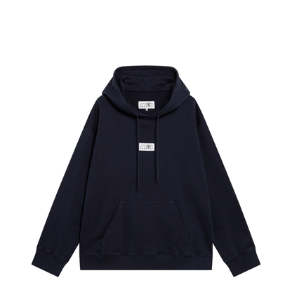 MAYFEYR - Mm6 Maison Margiela - Navy Blue Cotton Hoodie - SH0GU0048M25025524