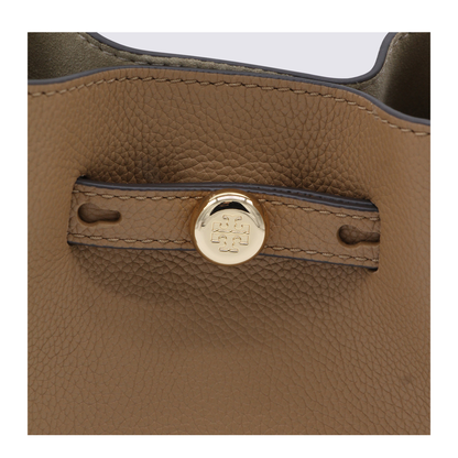Romy Mini Pebbled Leather Crossbody Bag - Tiramisu