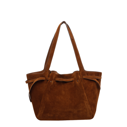 Romy Leather Shoulder Bag - Brown