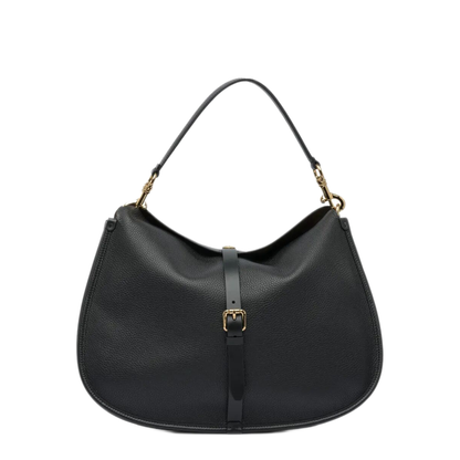 Extra-Large Calfskin Shoulder Bag - Black