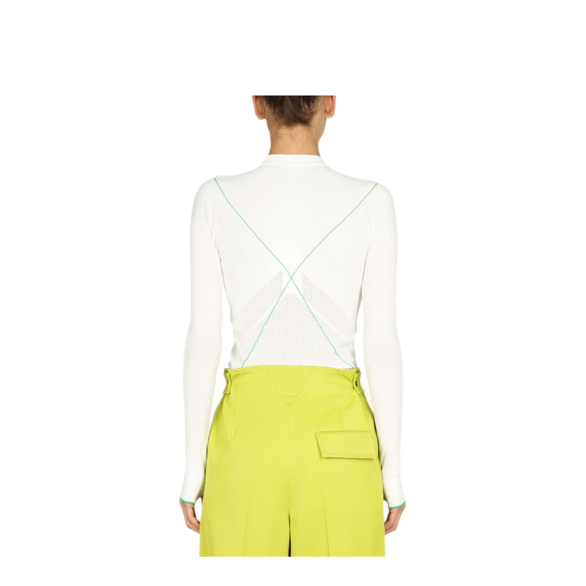 Contrasting Seams Sweater