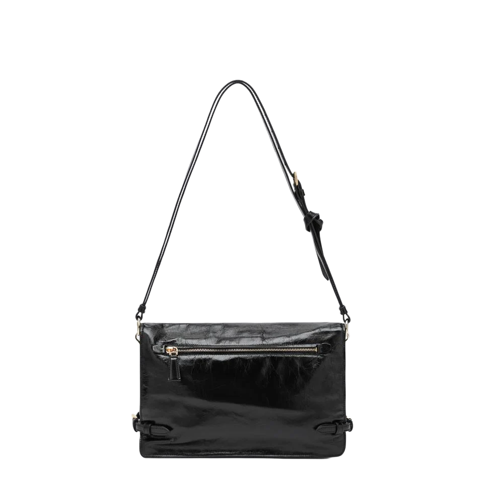 Black Medium Leather Shoulder Bag