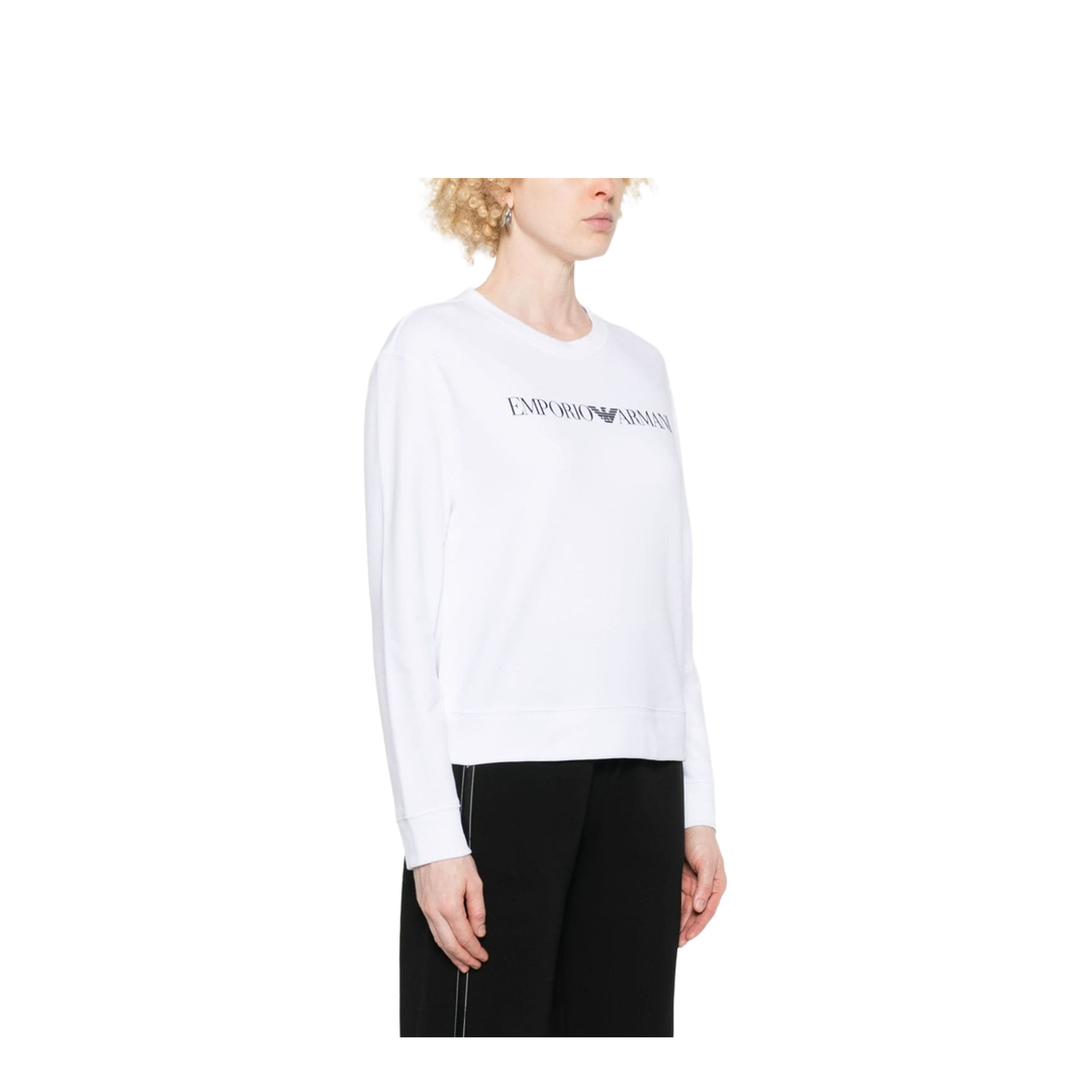 Logo Cotton Sweatshirt - White