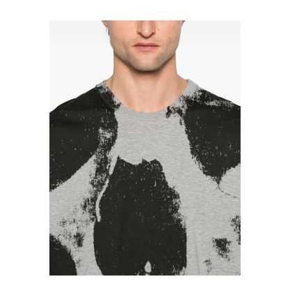 Skull Print Cotton T-Shirt
