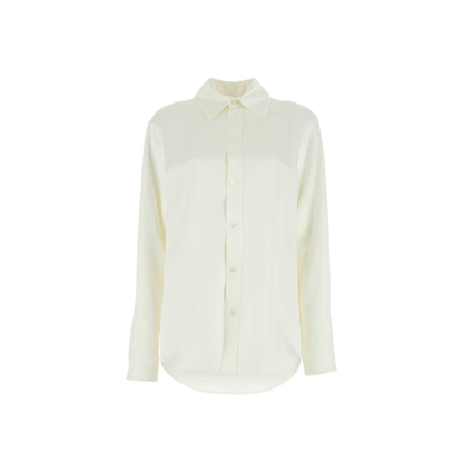 MAYFEYR - Bottega Veneta - Ivory Satin Shirt - 729741V1JS09071