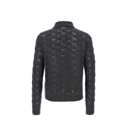 Openwork Wool Cardigan