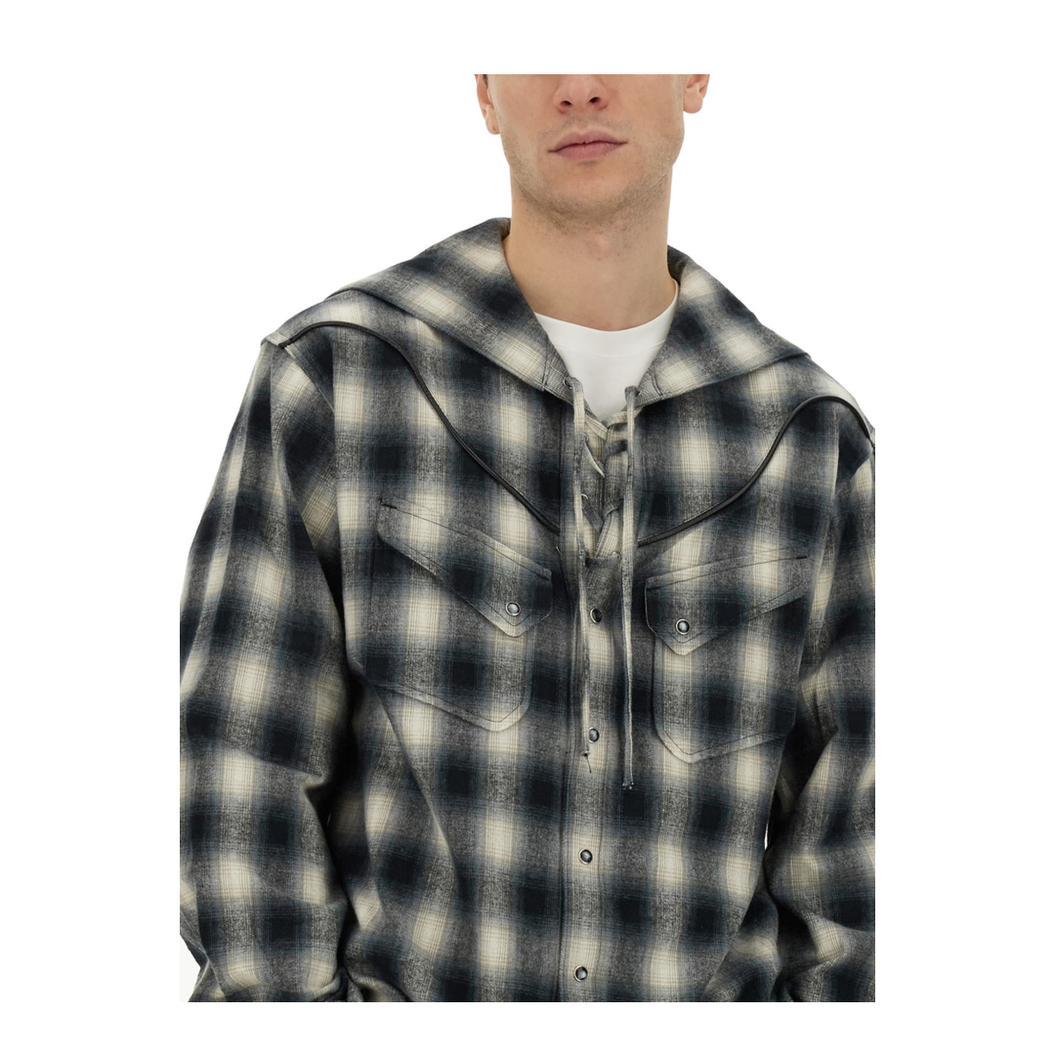 MAYFEYR - AïE - Cotton Shirt - NS946ABLACKWHITE
