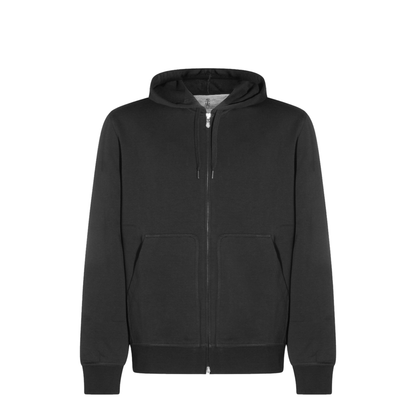 Zip-Fastening Sweater Black