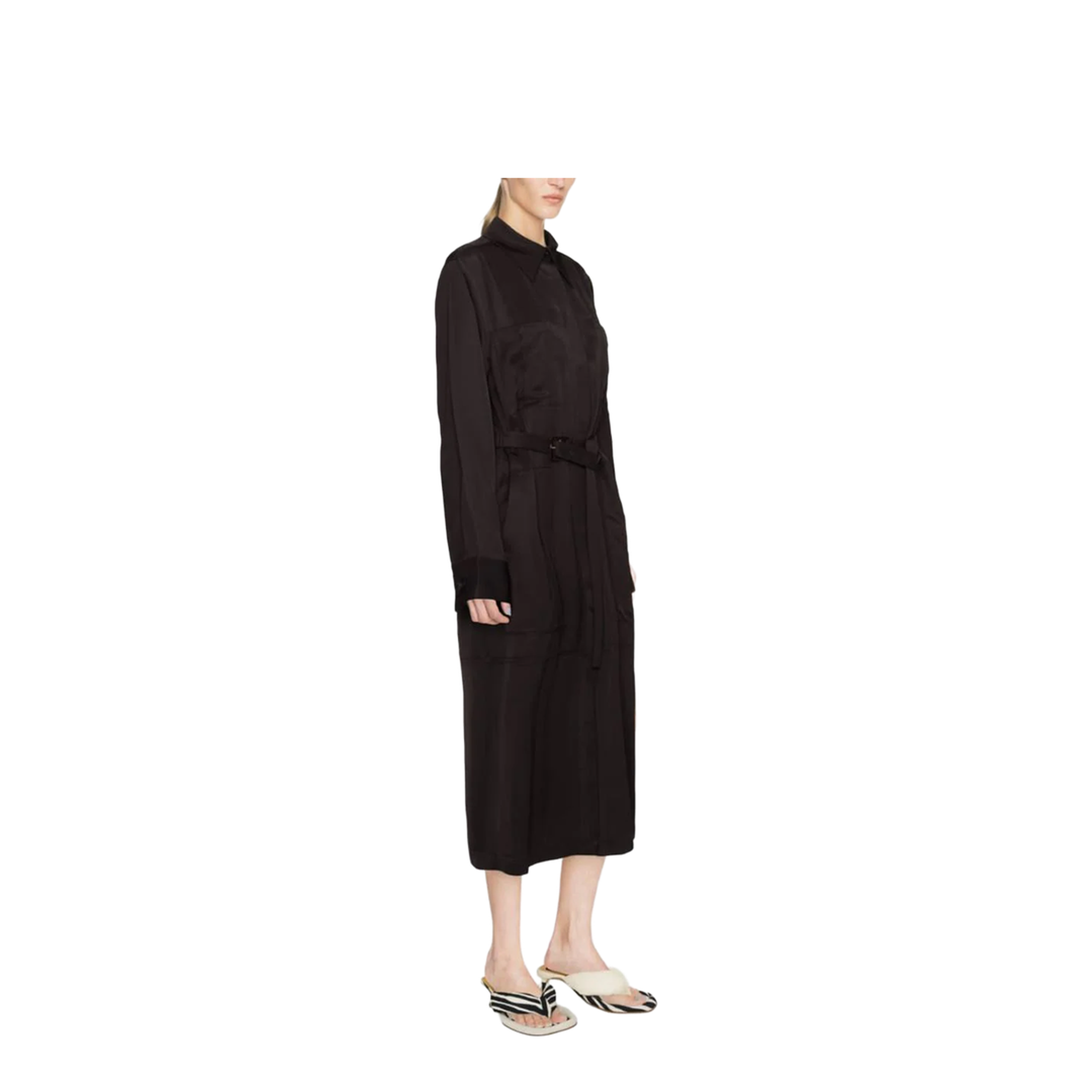 Ganache Viscose Trench Coat