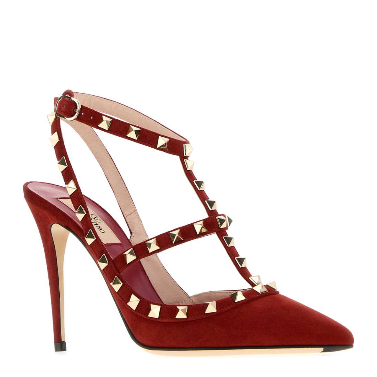 MAYFEYR - Valentino - Ankle Strap Red Suede Pumps - 9W2S0393CVBW16