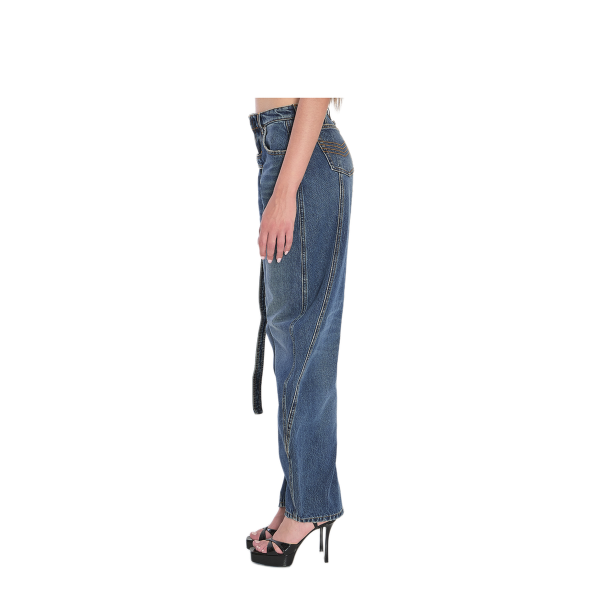 MAYFEYR - Jean Paul Gaultier - Strap Jeans In Denim - WTR009D02457