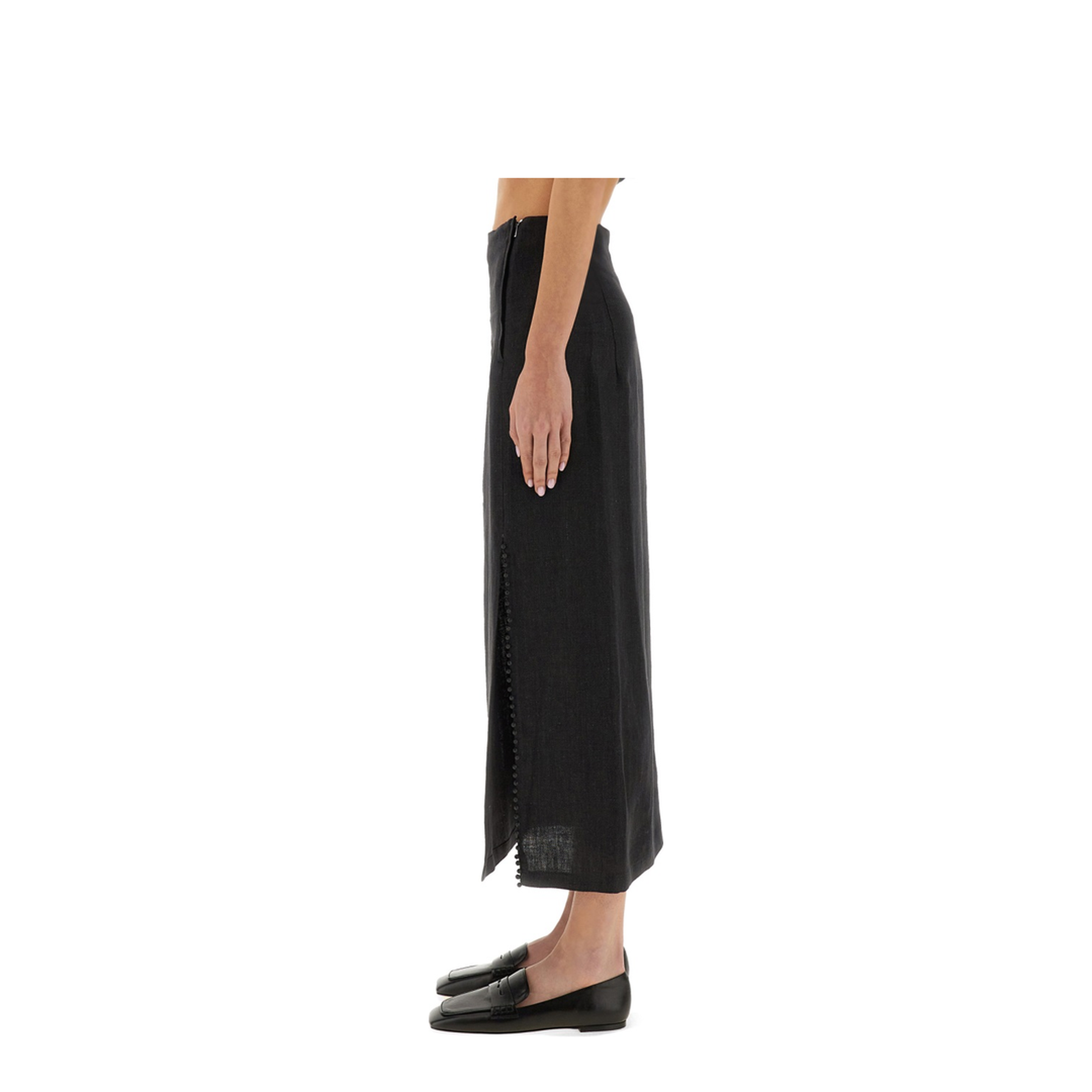 MAYFEYR - Alysi - Linen Skirt With Slit - 105013P5242CB