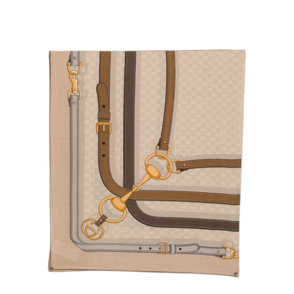 MAYFEYR - Gucci - Beige Gg Supreme Pattern Scarf - A007EB3GARI9700