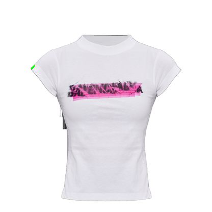 MAYFEYR - Balenciaga - Spray Chopped Back T-Shirt White - 871744TUVI69000