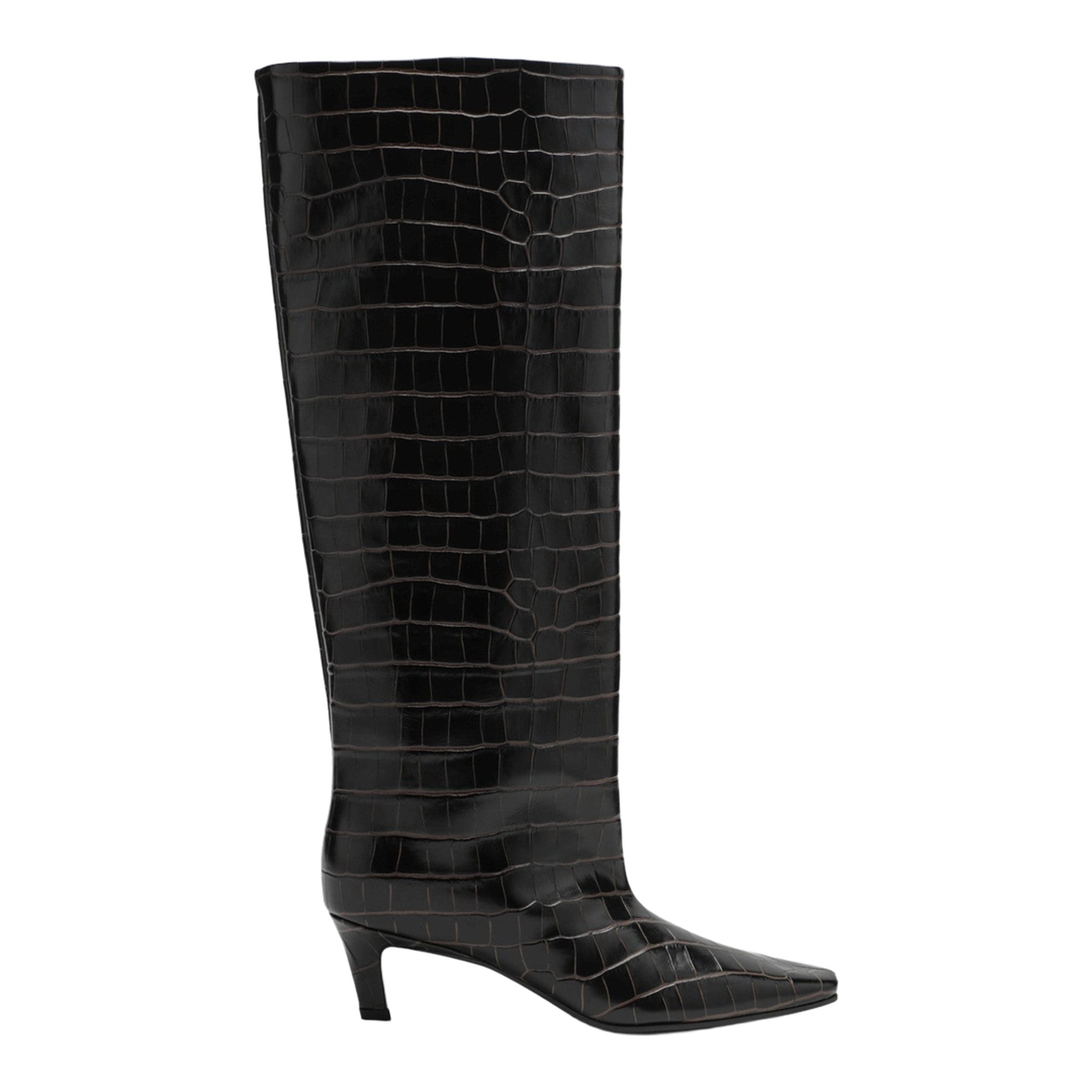 MAYFEYR - Toteme - Brown Boots In Crocodile-Print Leather - 231-913847-892034