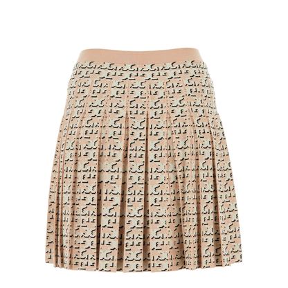 Embroidered Viscose Blend Skirt