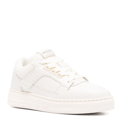Mesh and Leather Sneakers with Contrasting Details