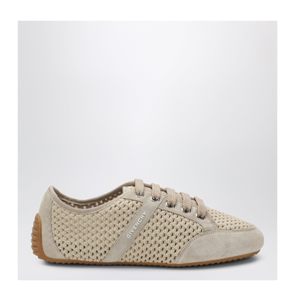Slim Sneakers In Mesh And Suede
