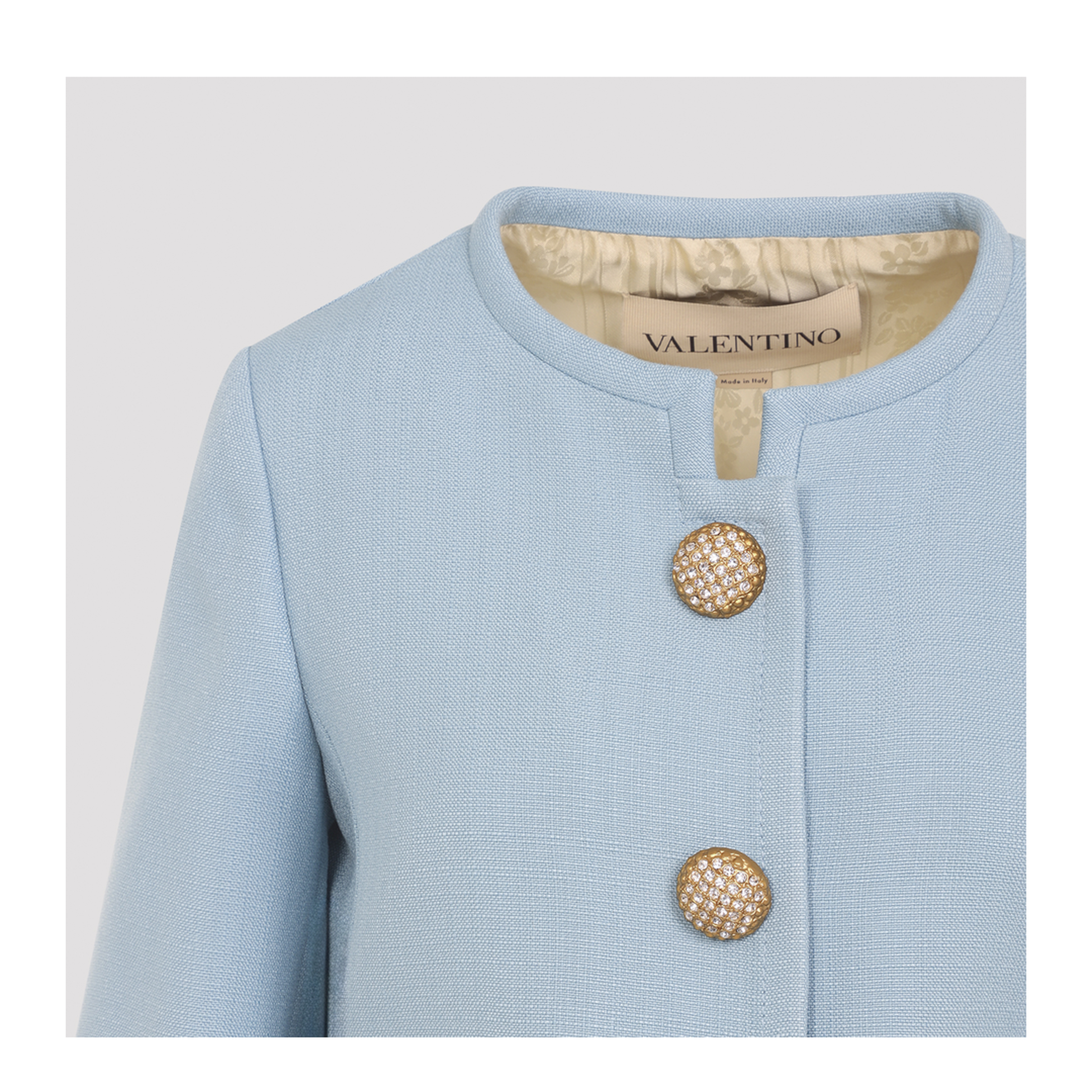 Solid Viscose Canvas Jacket