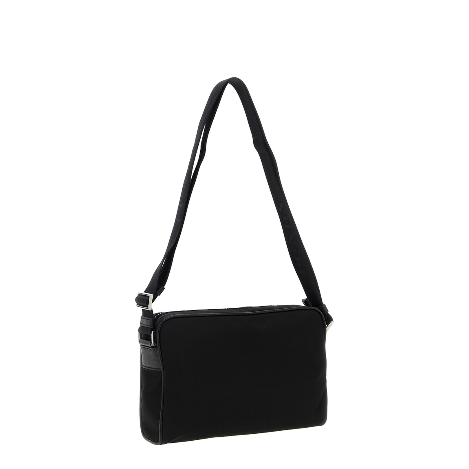 SMALL RE-NYLON AND SAFFIANO LEATHER SHOULDER BAG