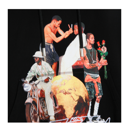 Black Cotton Sweatshirt