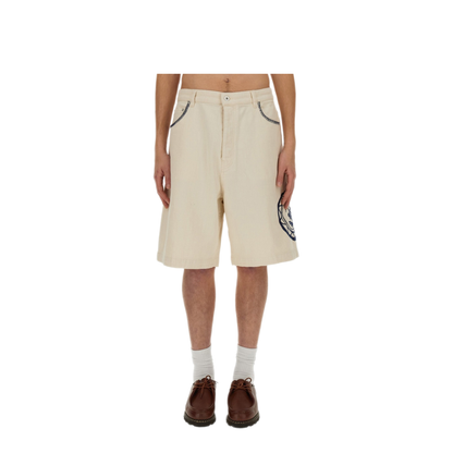 MAYFEYR - DRÔLE DE MONSIEUR - Cotton Bermuda Shorts - BS127CO119ECRU